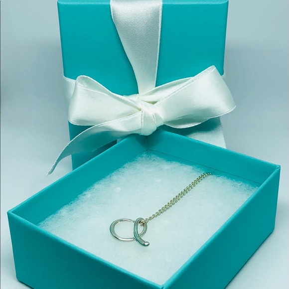 SOLD Tiffany & Co Alphabet Letter A Necklace with BOX RIBBON - Picture 10 of 12